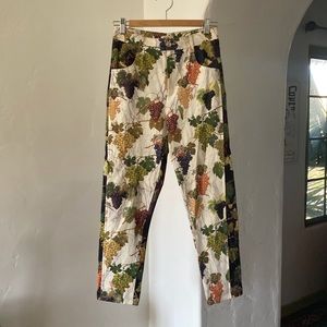 Kenzo Paris Printed Pants Grape Print S 2 27 28